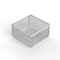 Anysizebasket Light Duty Basket: 6Lx6Wx3H, 304 SS, No Handles, Mesh: 4 x .032 FLB-060060030-N04S - alternate 1